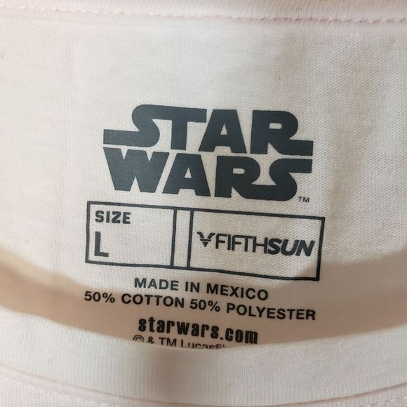 Star Wars Light Pink Short Sleeve Graphic Tee Size L - Picture 3 of 6